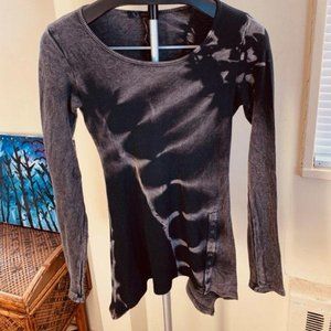 Urban X Black Maho Tie-Dye Sidetail Tunic